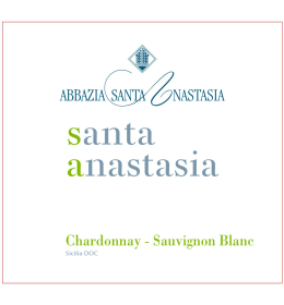 Etichetta Santa Anastasia Chardonnay Sauvignon Blanc